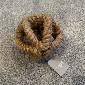 NWT Jute Rope Knot Sphere